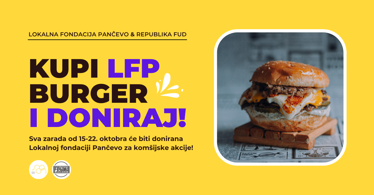 Kupi LFP burger i doniraj / Republika FUD