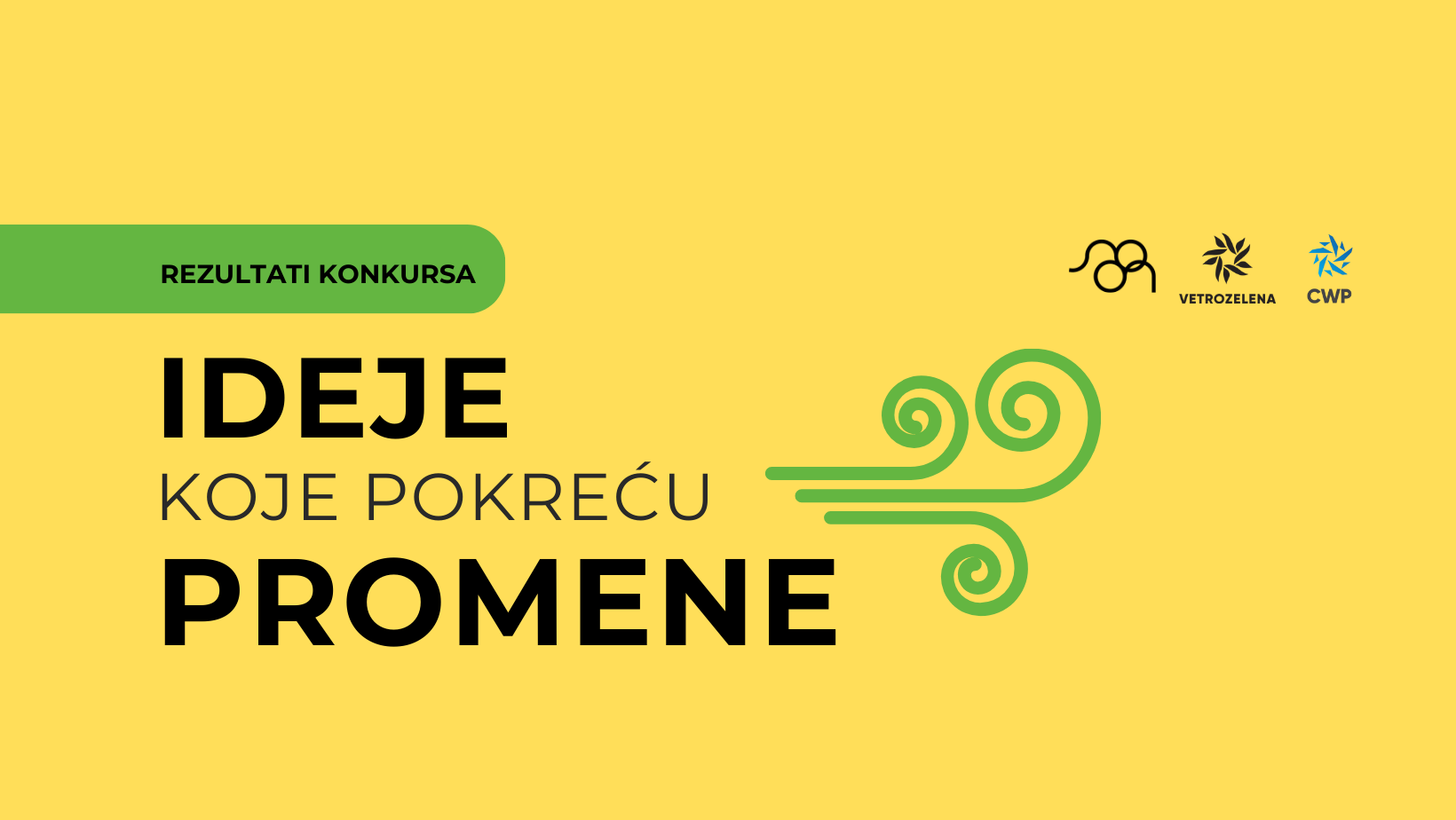 Rezultati konkursa Ideje koje pokreću promene