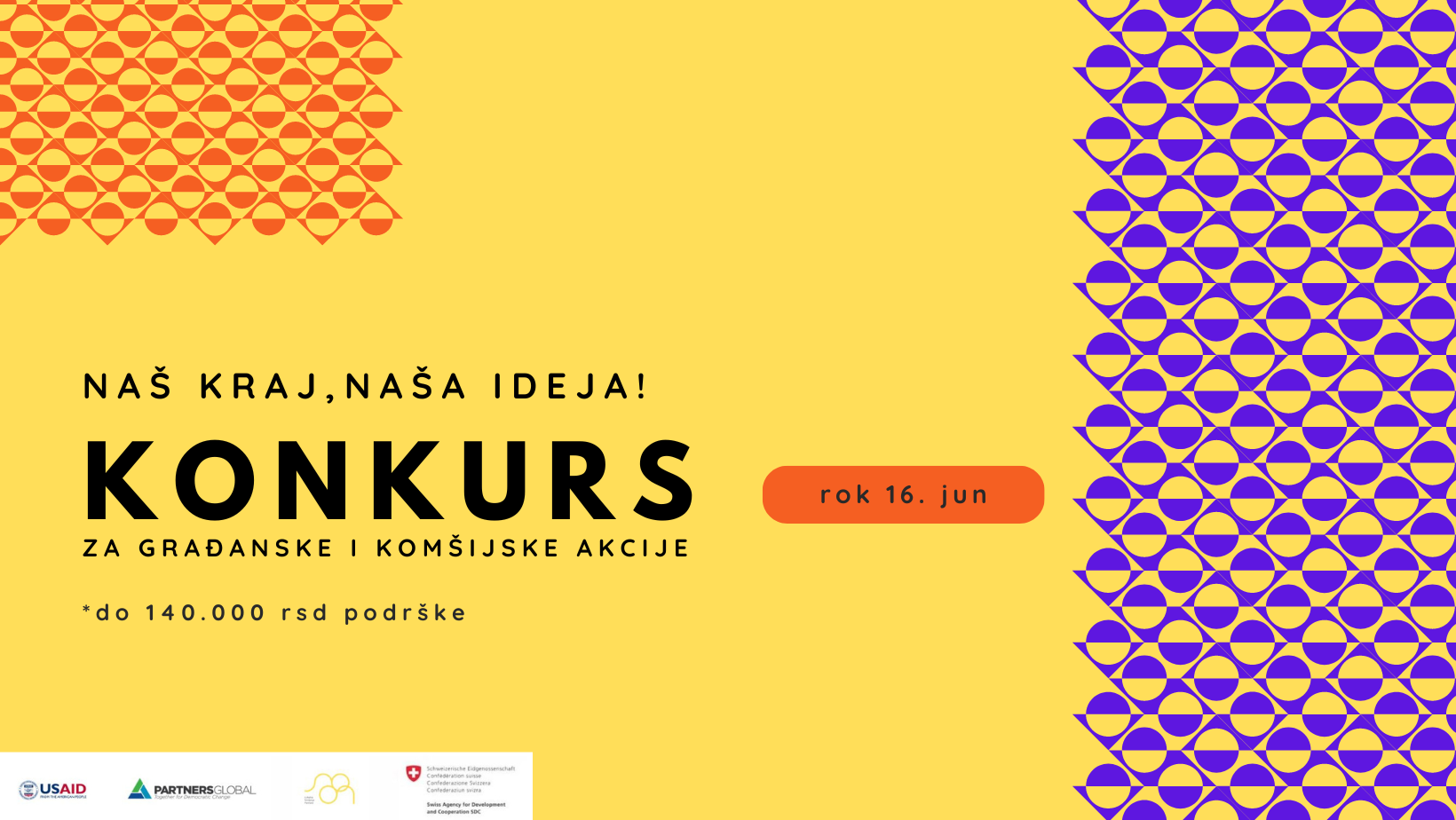 Milion dinara za lokalnu zajednicu – četvrti Naš kraj, naša ideja! konkurs